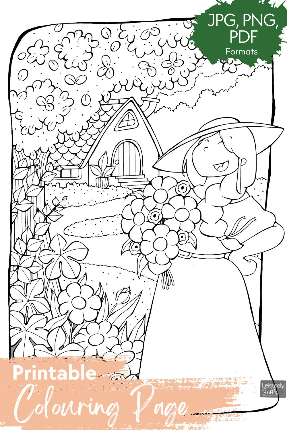 DIGITAL PRODUCT - 'Garden Delights' Colouring Page