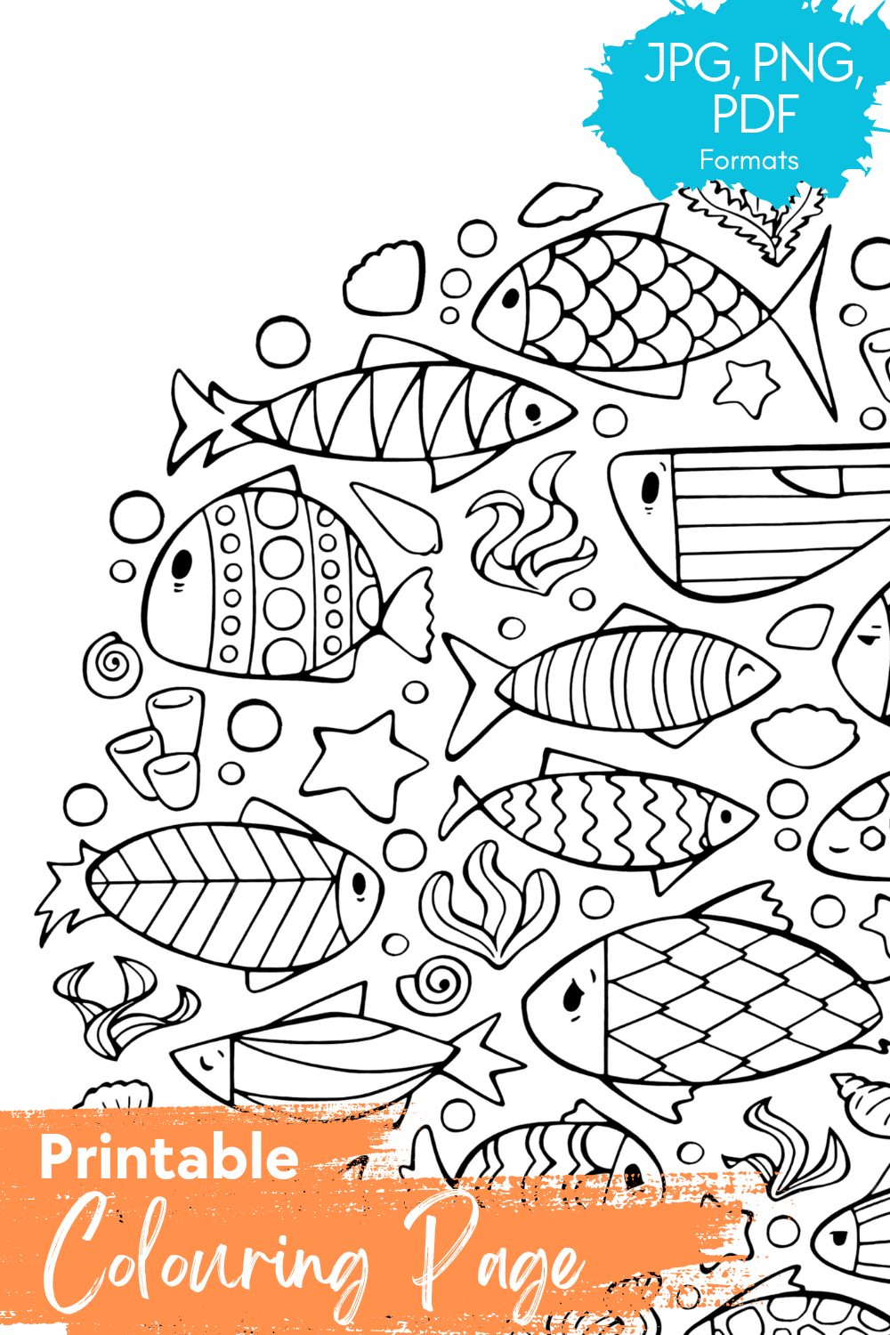 DIGITAL PRODUCT - 'Fishy!' Colouring Page