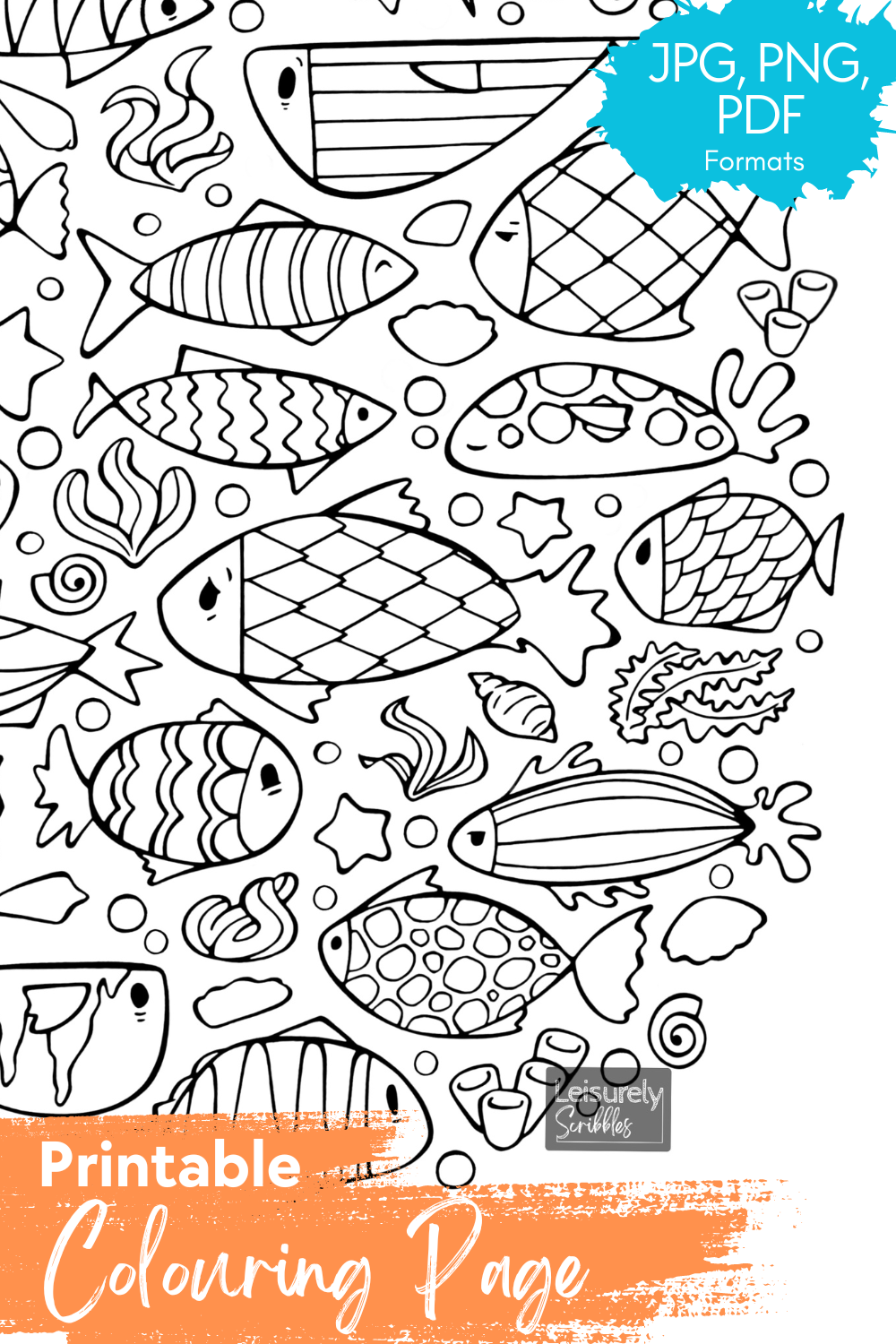 DIGITAL PRODUCT - 'Fishy!' Colouring Page