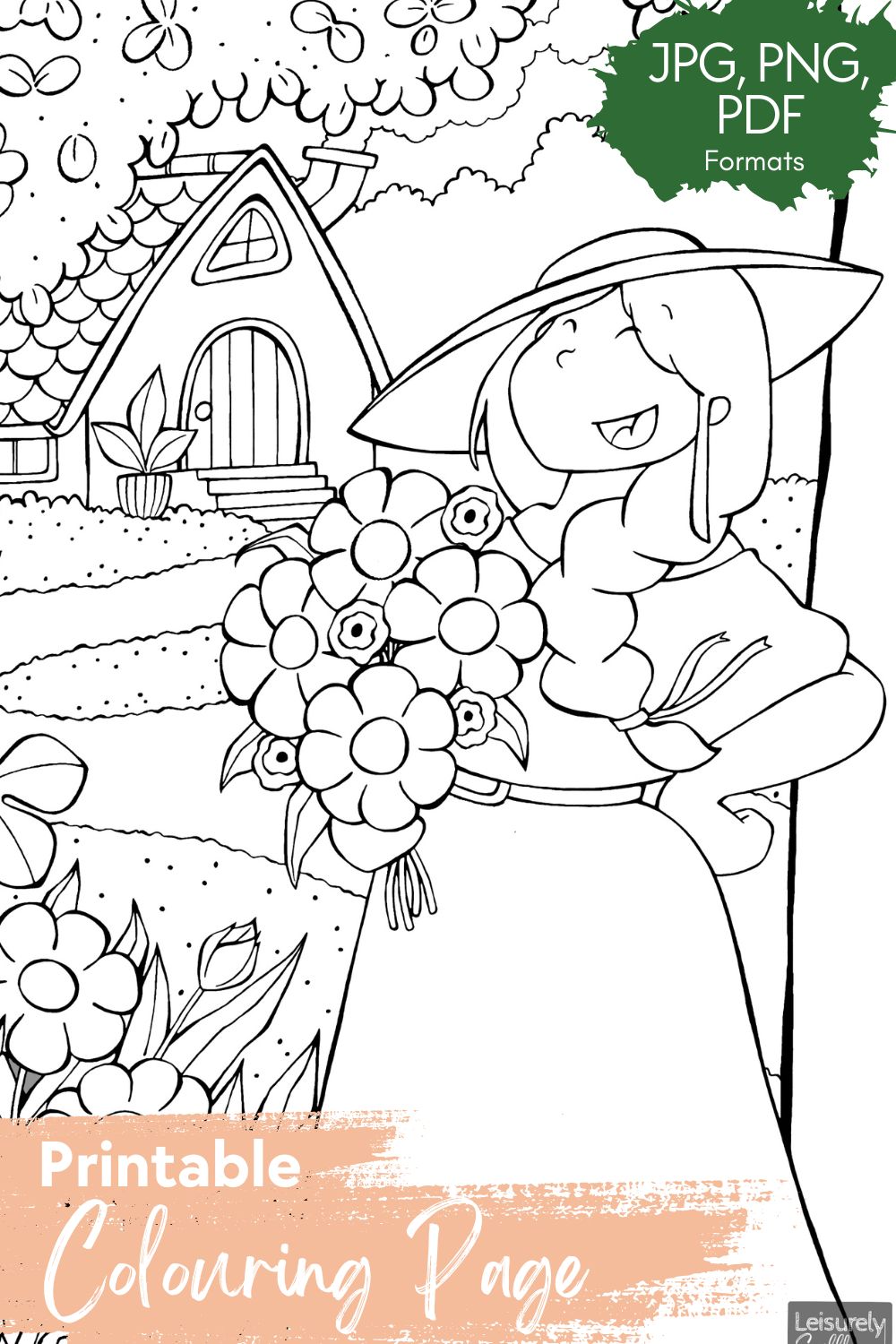 DIGITAL PRODUCT - 'Garden Delights' Colouring Page
