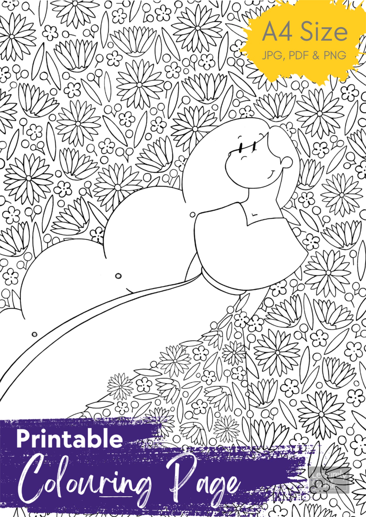 DIGITAL PRODUCT - 'Among The Flora' Colouring Page