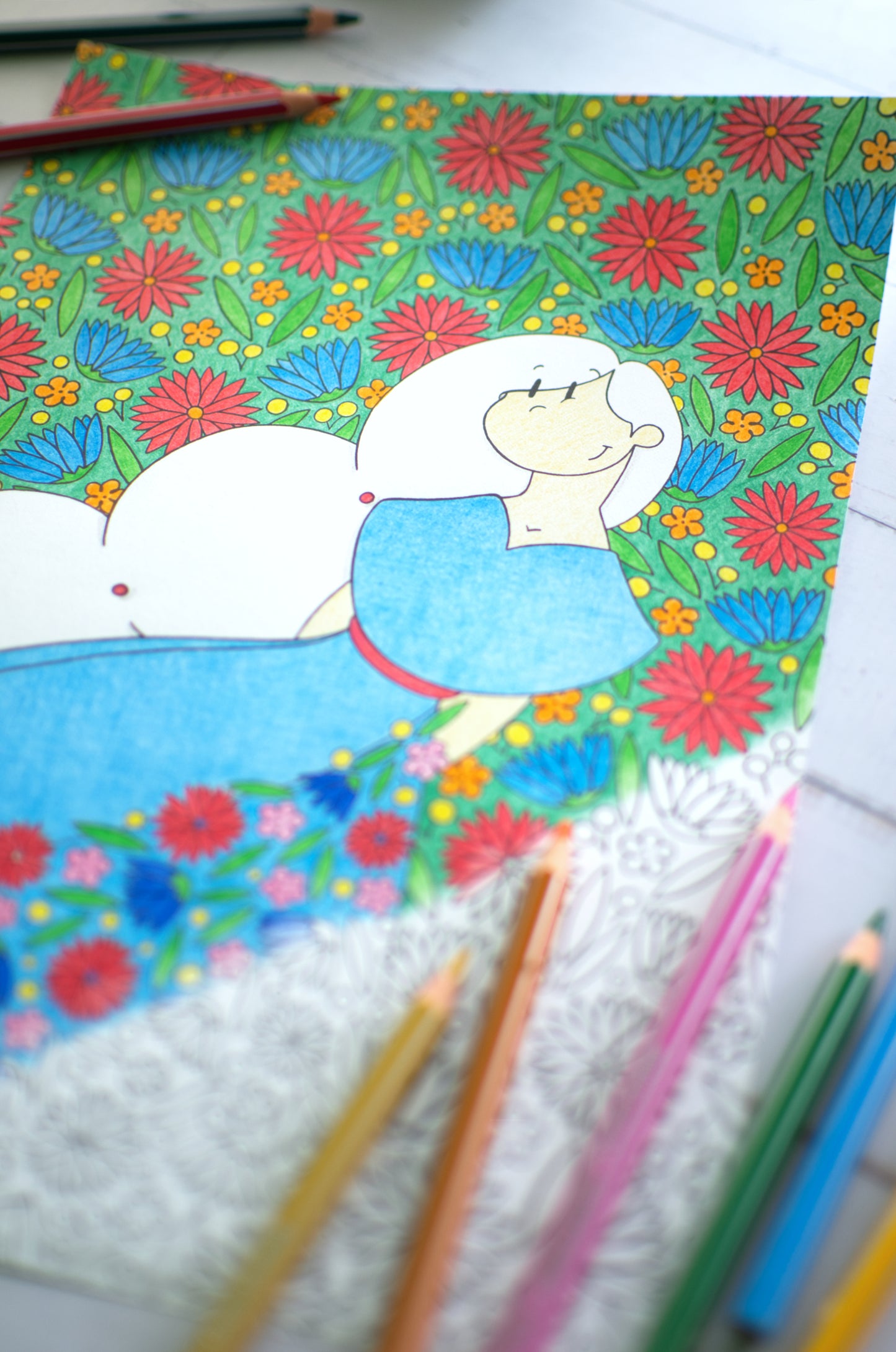 DIGITAL PRODUCT - 'Among The Flora' Colouring Page