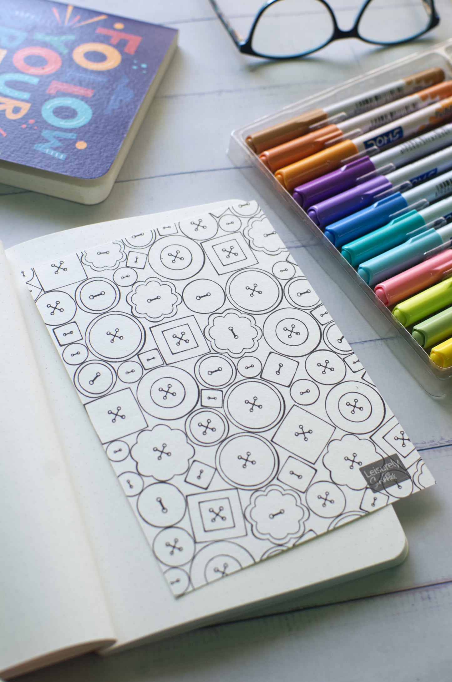 DIGITAL PRODUCT - 'Buttons' Colouring Page