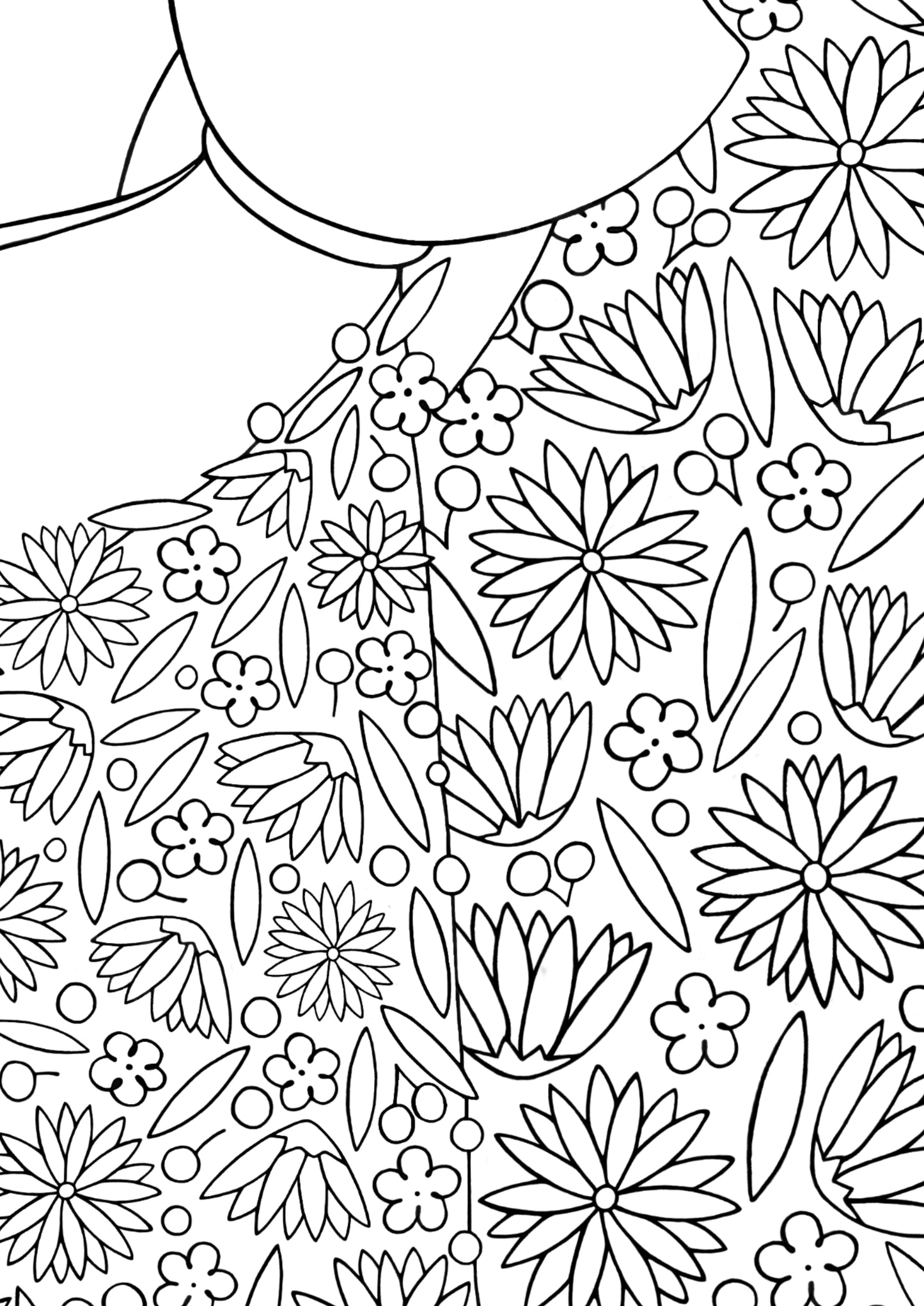 DIGITAL PRODUCT - 'Among The Flora' Colouring Page