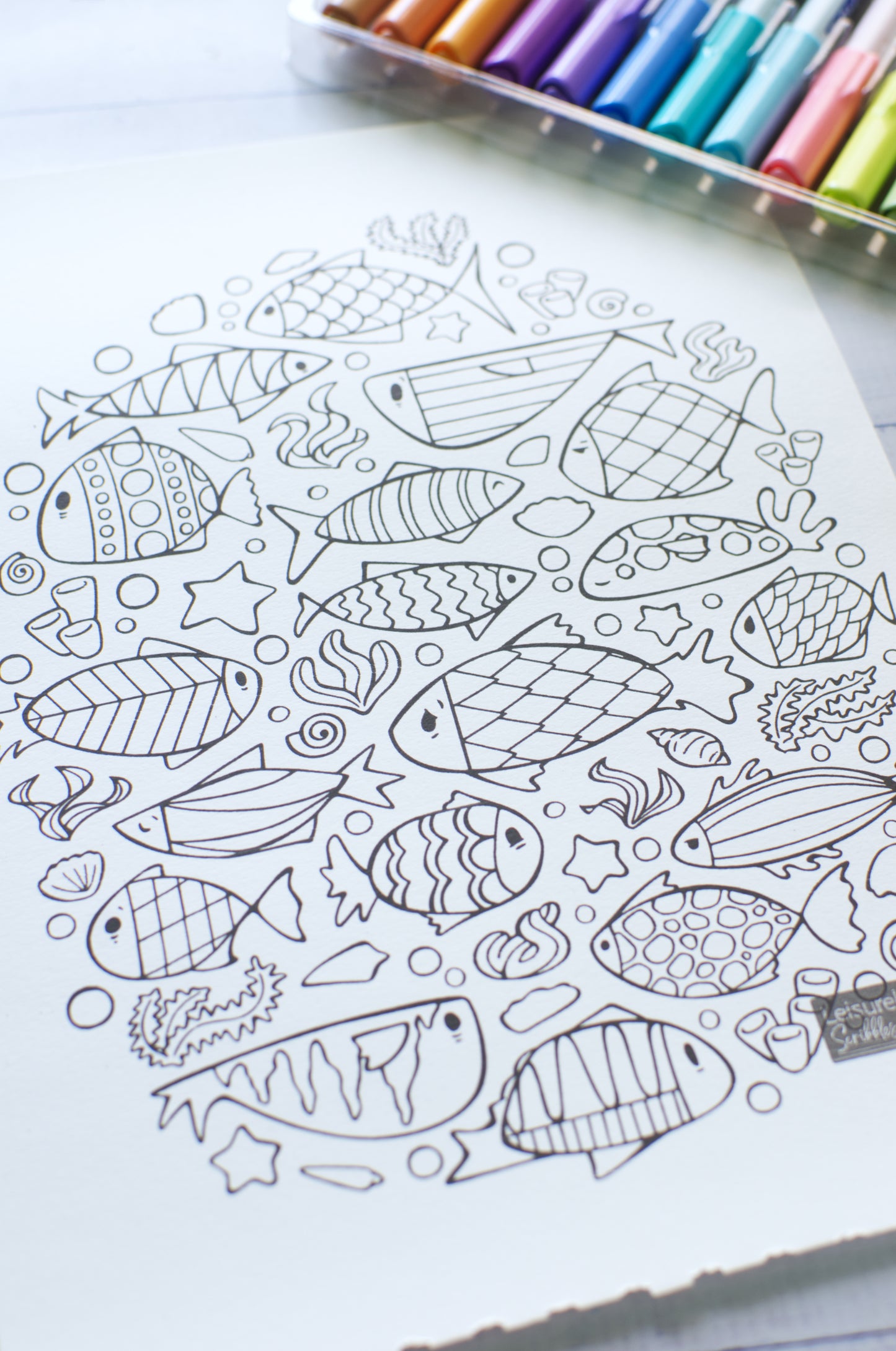 DIGITAL PRODUCT - 'Play With Patterns' Colouring Pages Collection | 7 Colouring Pages | A4 (21 x 29.5 cm) | JPGs
