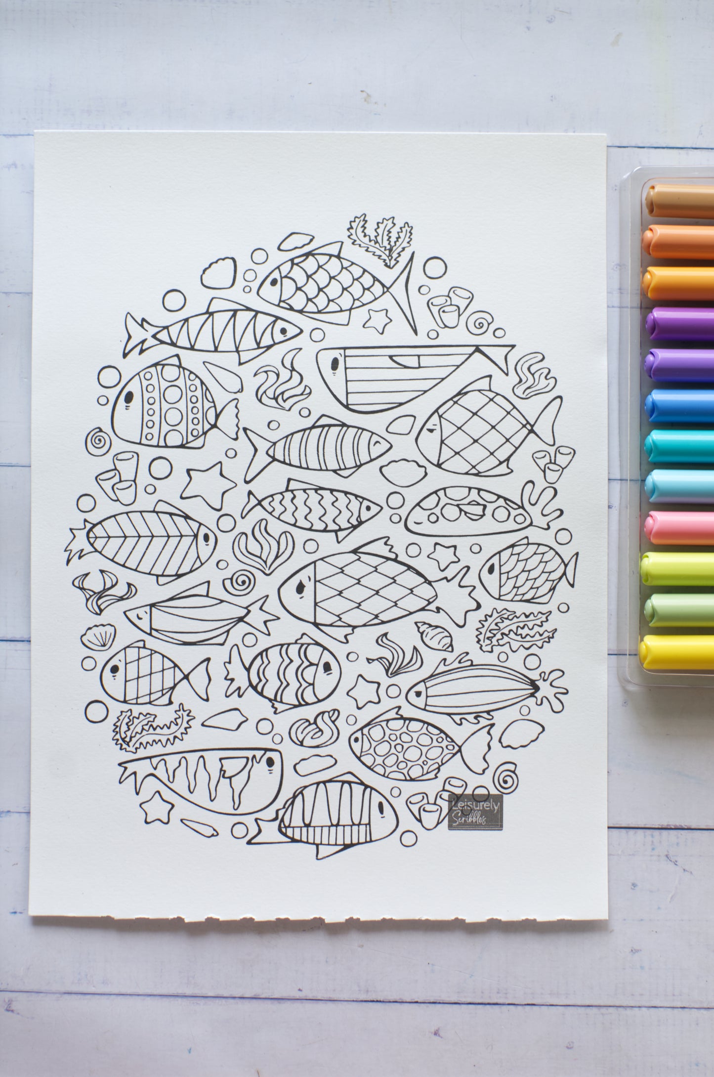DIGITAL PRODUCT - 'Fishy!' Colouring Page