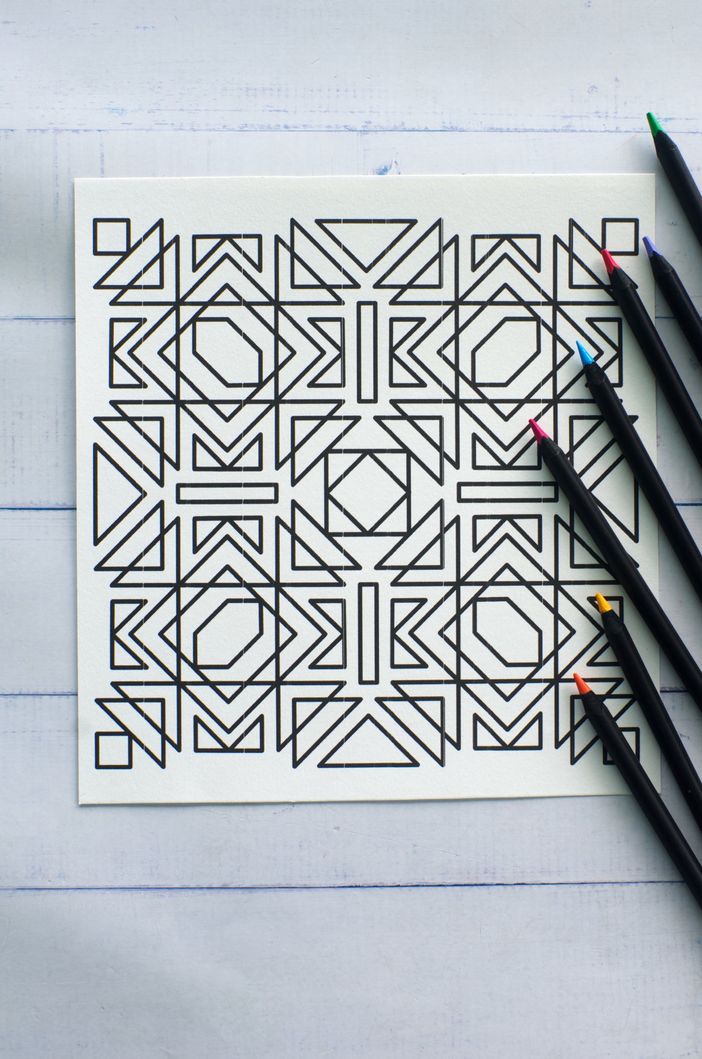 DIGITAL PRODUCT - 'Rangoli' Colouring Page | 2 Designs | Sizes: 21 cm X 21 cm | JPG & PDF