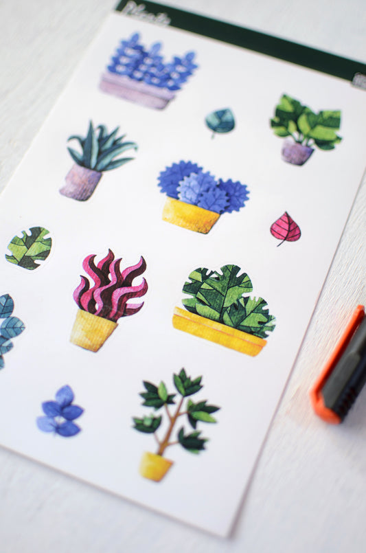 Sticker Sheets | Pot Plants