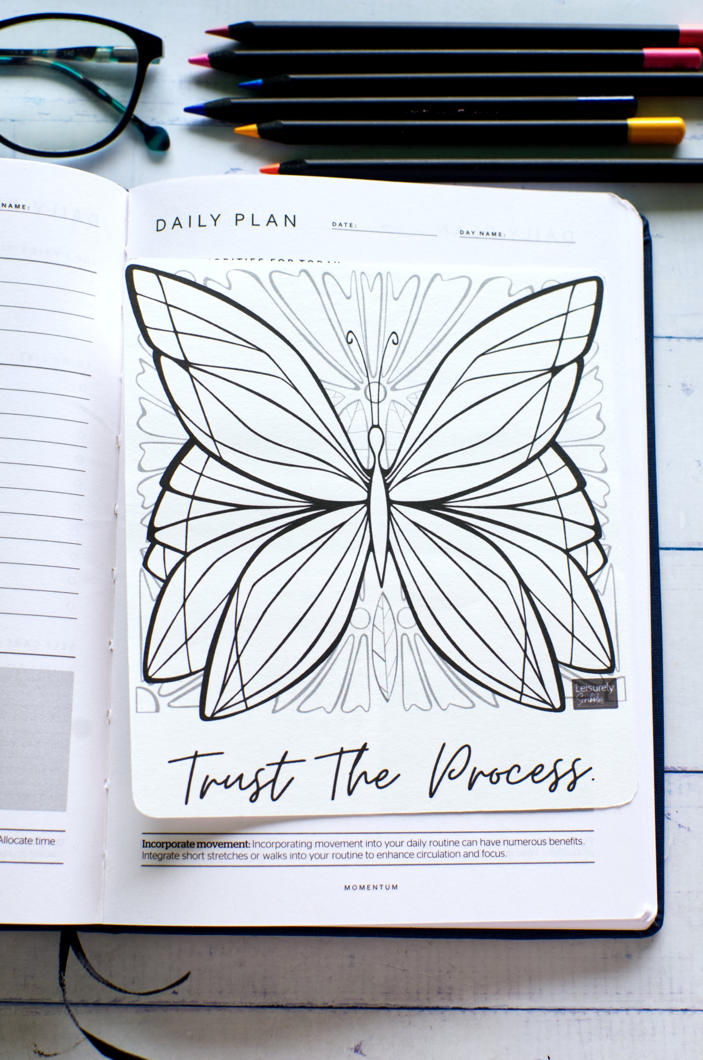 DIGITAL PRODUCT - 'Butterfly' 3 Colouring Page Designs + Bookmark | Sizes:A4(21x29.5cm) A5(14.8x21cm) & 14.8x14.8cm | JPG