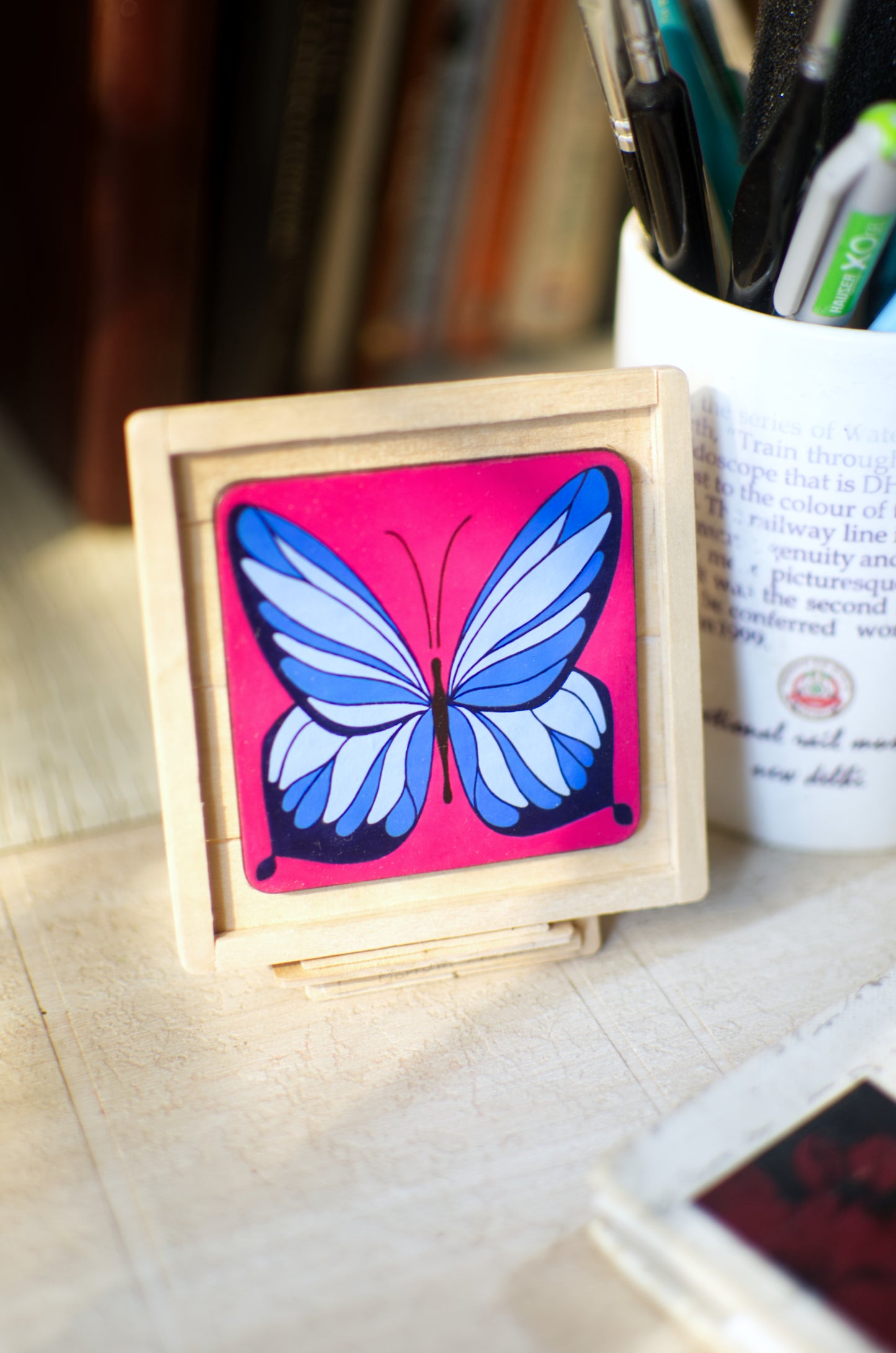 Mini Painting (Original): Butterfly 'Cool Customer'