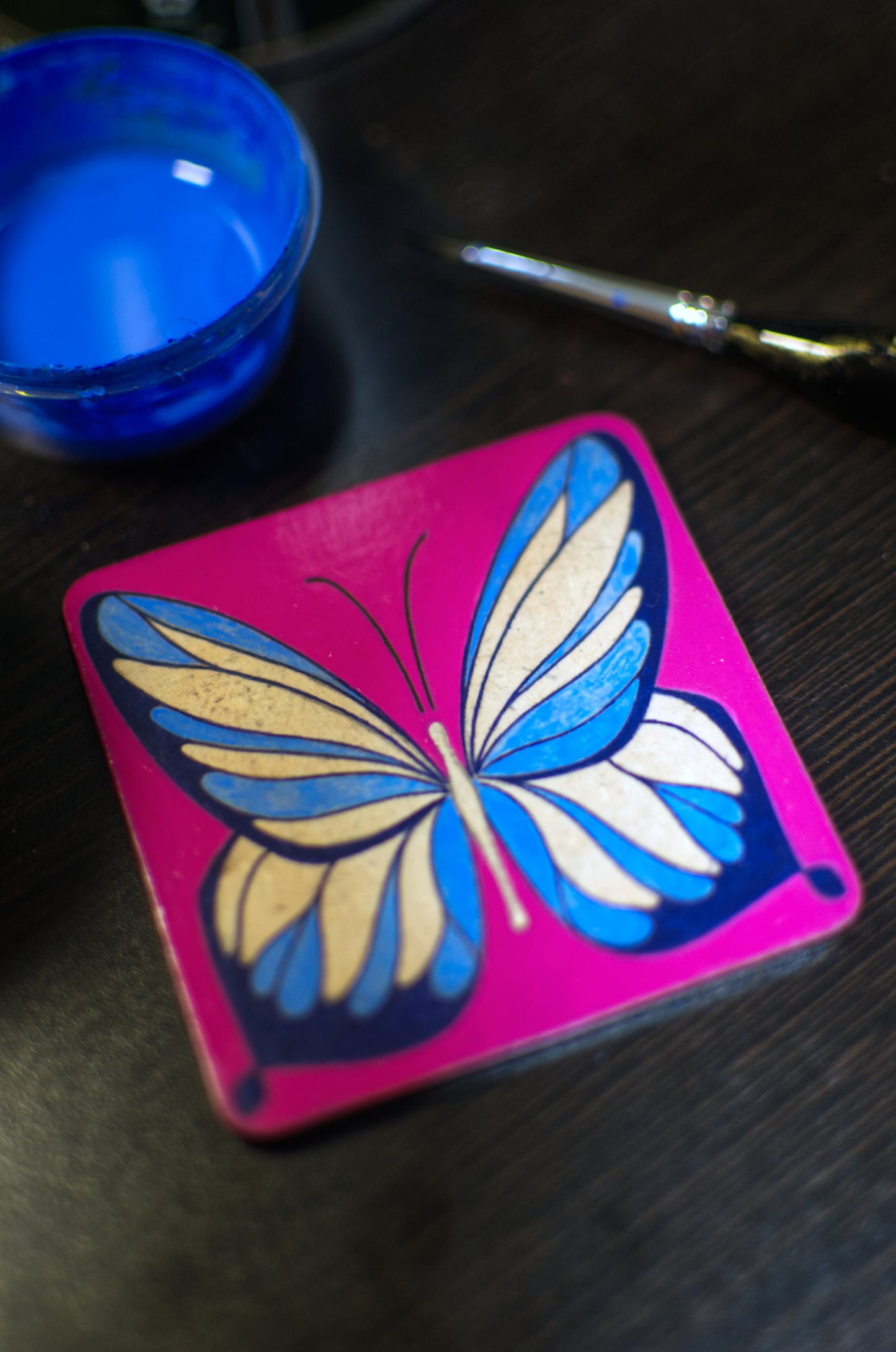 Mini Painting (Original): Butterfly 'Cool Customer'