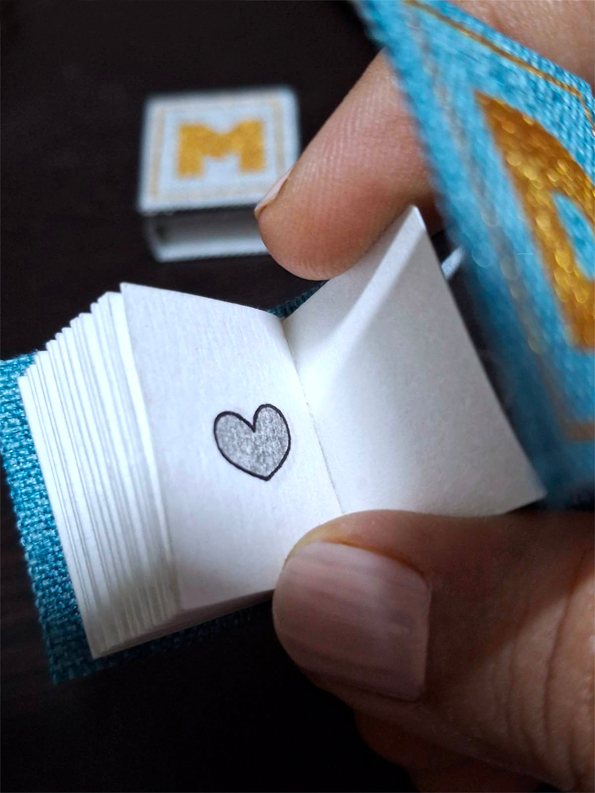 Initials Edition: Miniature Book Pendant | Custom-Made | Hand-Made | Unique Gift | Hand-Crafted Pendant