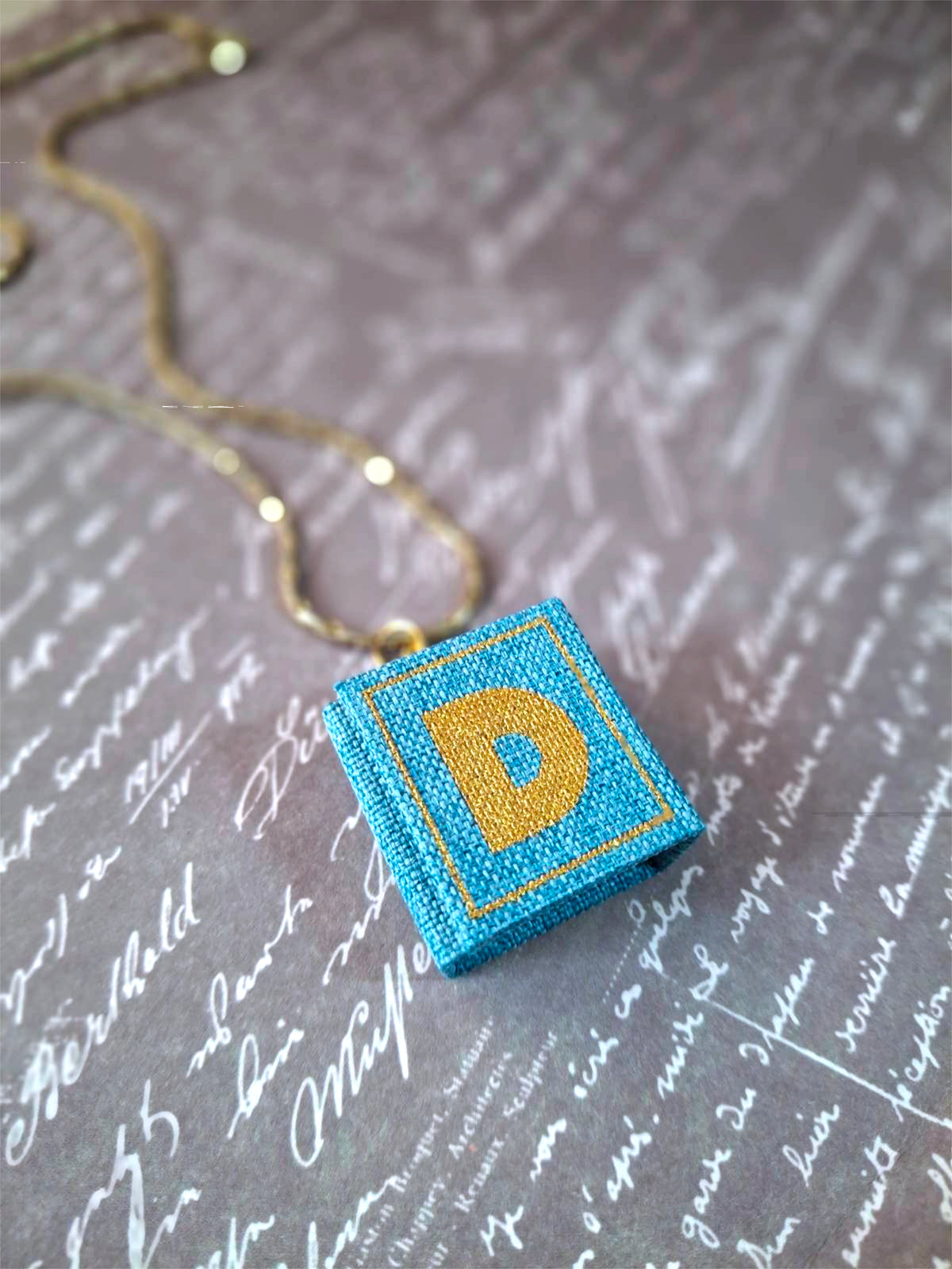 Initials Edition: Miniature Book Pendant | Custom-Made | Hand-Made | Unique Gift | Hand-Crafted Pendant