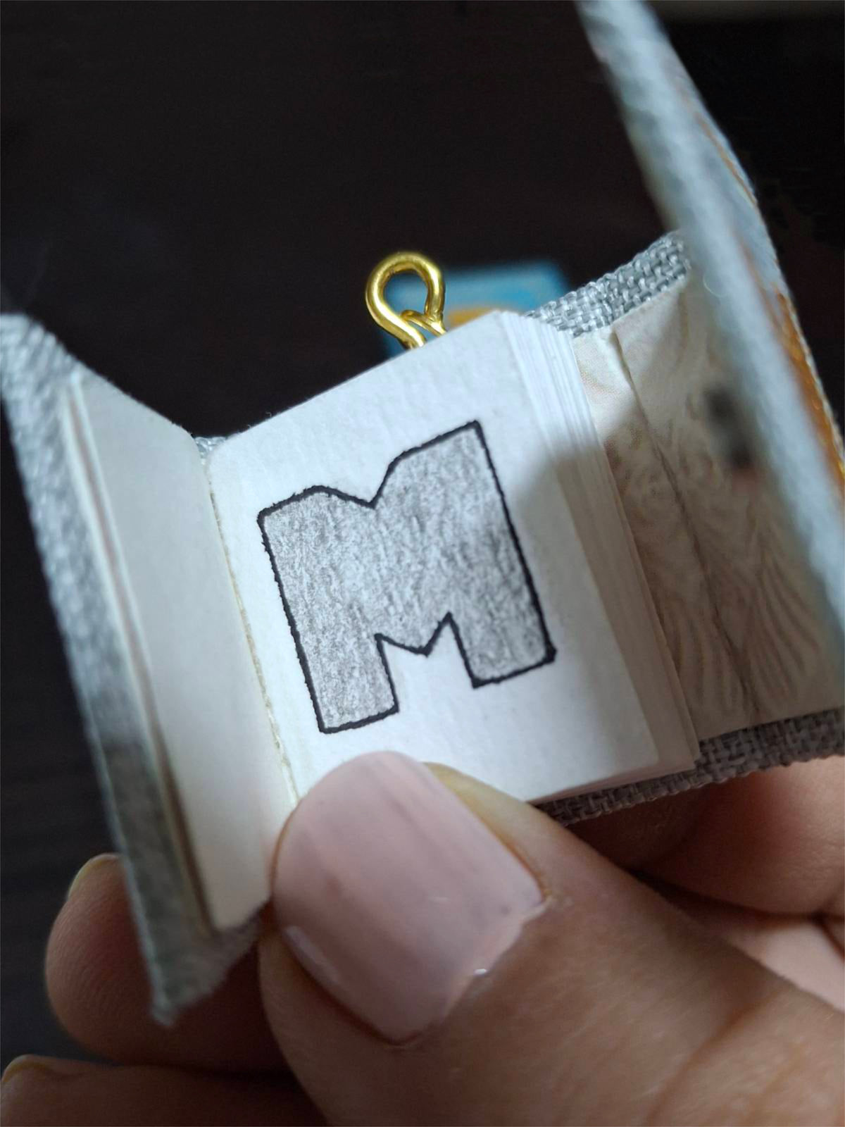 Initials Edition: Miniature Book Pendant | Custom-Made | Hand-Made | Unique Gift | Hand-Crafted Pendant