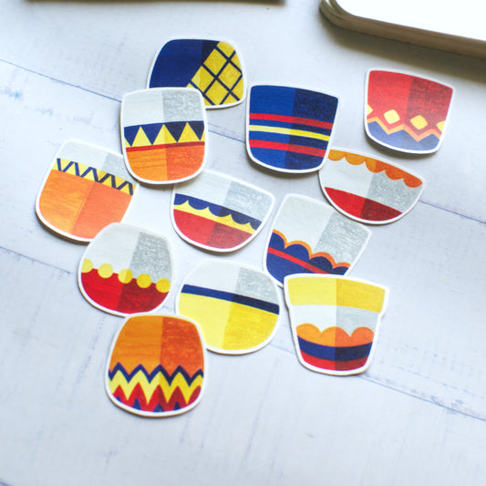 Stickers | Pots | Sticker Set of 12