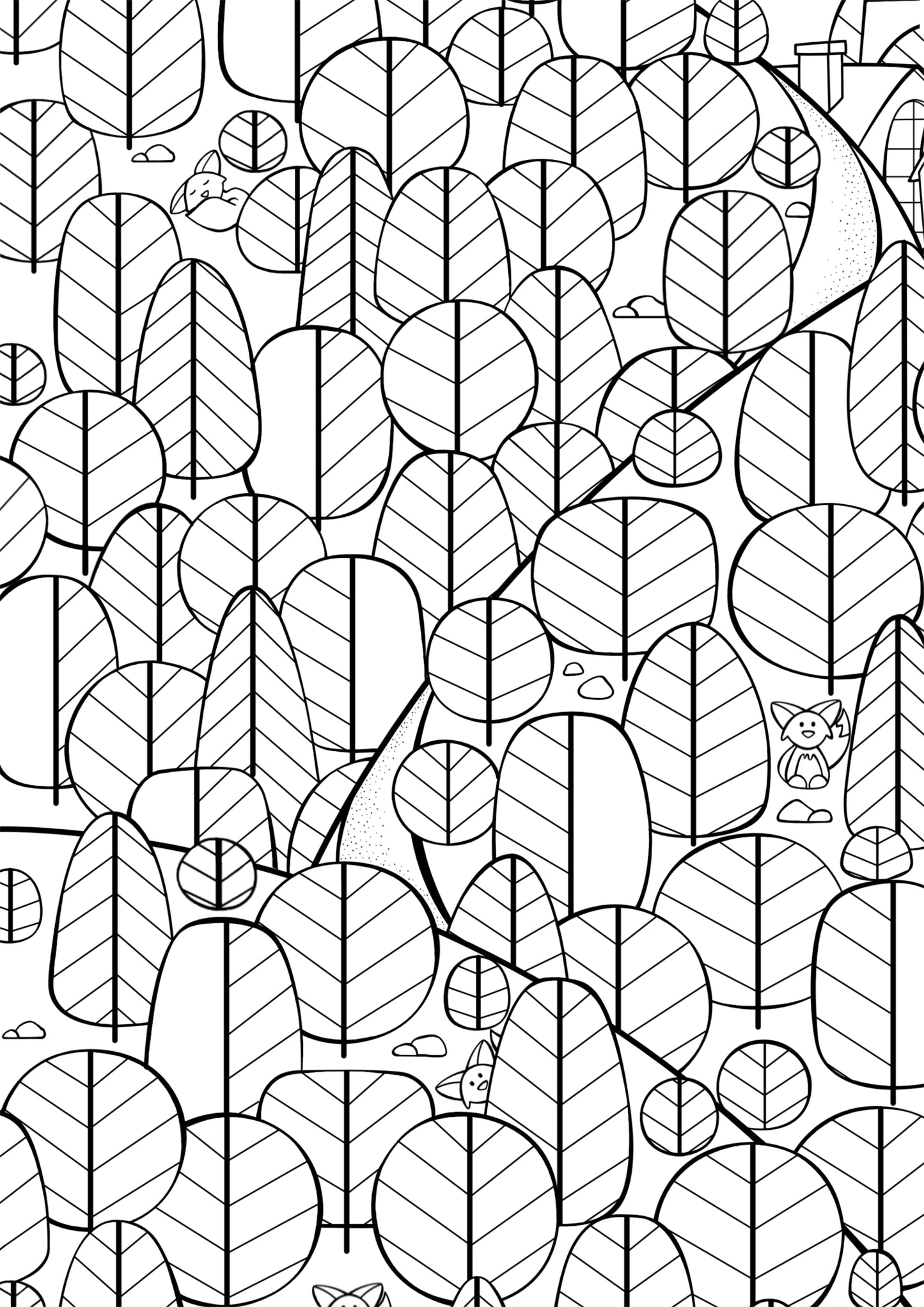 DIGITAL PRODUCT - 'Into The Forest' Colouring Page