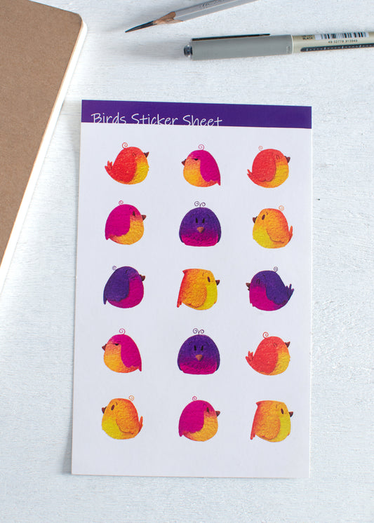 Sticker Sheet | Birds