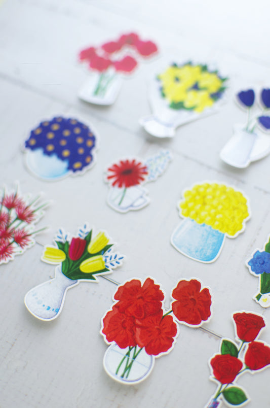 Stickers | Flowers (2) | Set of 12