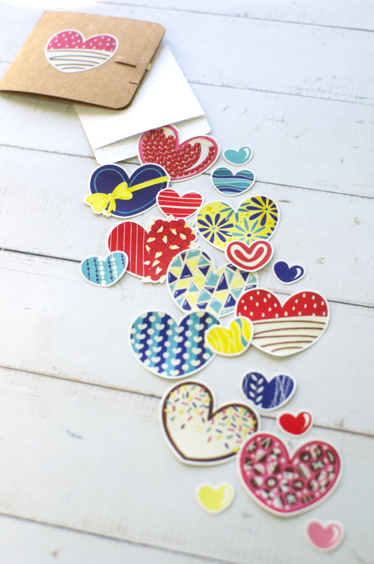 Stickers | Hearts | Set of 21